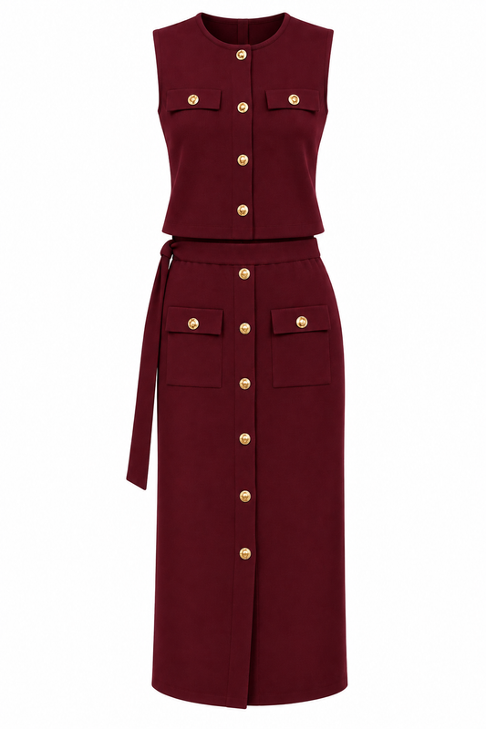 SET MABEL  BANDAGE VINO