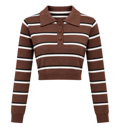 BLUSA COLLEGE CHOCOLATE