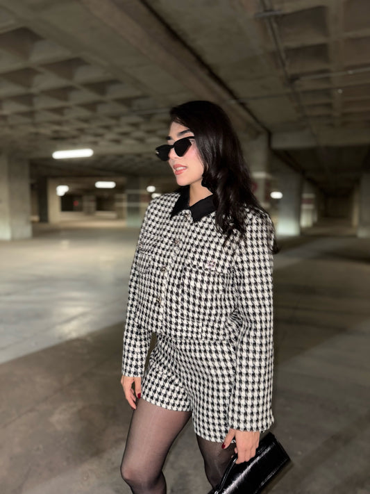 SET TWEED SELENE NEGRO