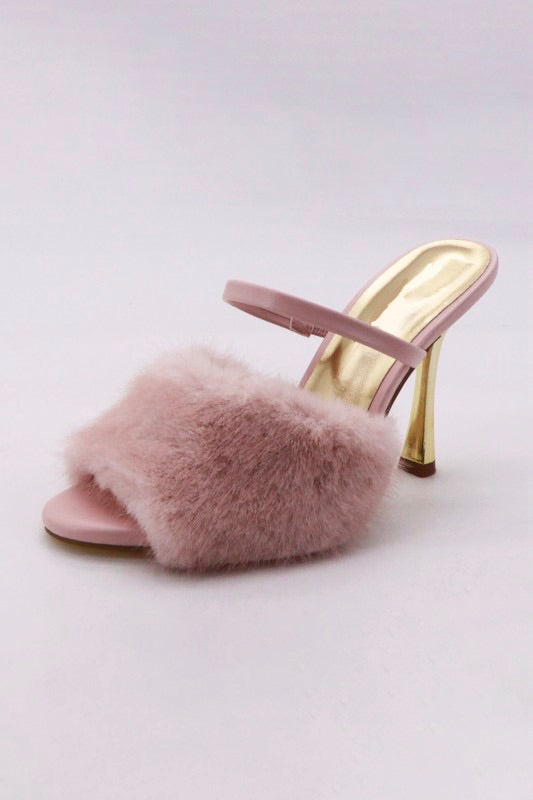 ZAPATILLA FLUFFY ROSA